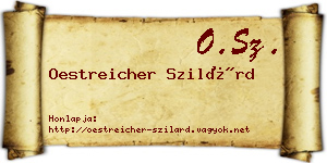 Oestreicher Szilárd névjegykártya