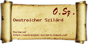 Oestreicher Szilárd névjegykártya